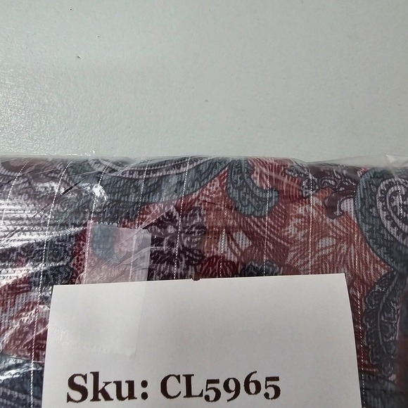 Soft Surroundings Top Womens Medium All Together Patchwork Tunic Beaded - Picture 12 of 12